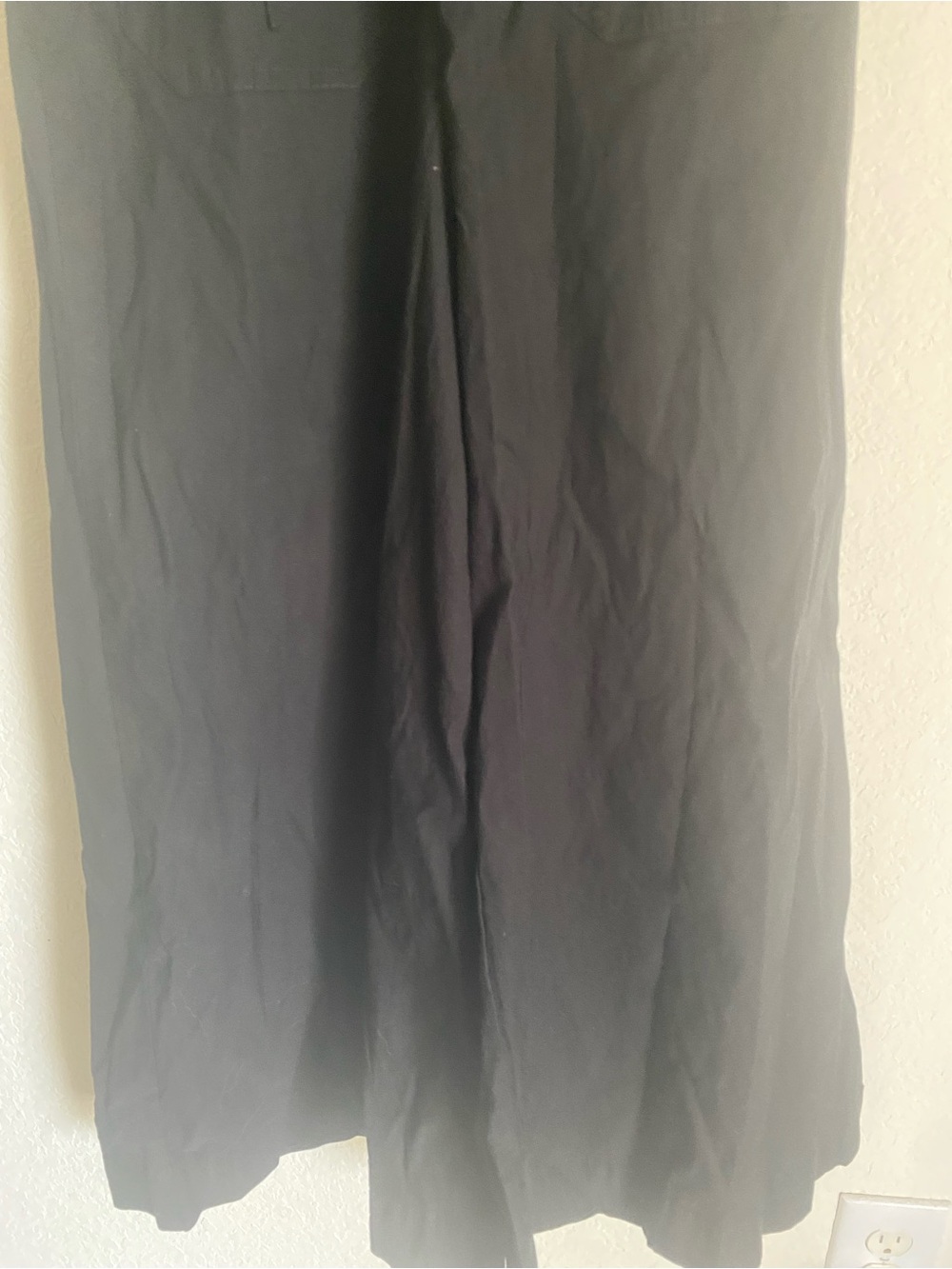 Anthropologie Maeve Colette Black Short-Sleeve Tie-Waist Wide-Leg Jumpsuit - Picture 9 of 10
